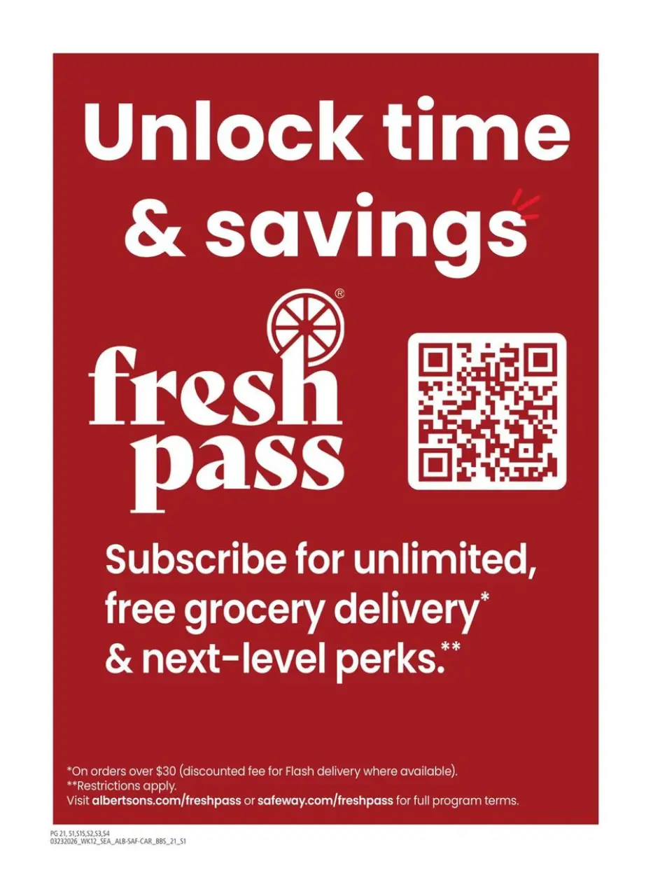 Offres Albertsons États-Unis de 23 mars à 19 avril 2026 GRAND LIVRE DES ÉCONOMIES - Albertsons - États-Unis - 23 mars 2026 – 19 avril 2026 - Page 21
