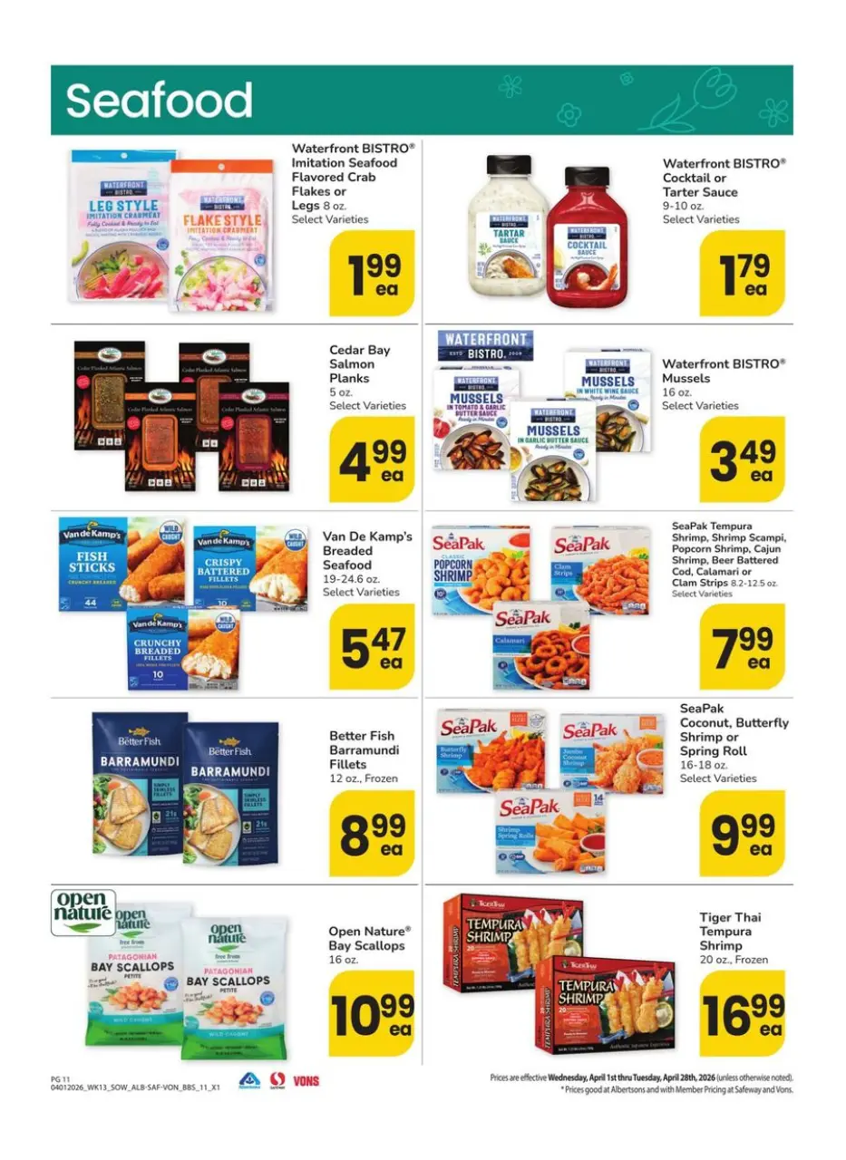 Offres Albertsons États-Unis Sud-ouest de 1 à 28 avril 2026 GRAND LIVRE DES ÉCONOMIES - Albertsons - États-Unis - 1 avril 2026 – 28 avril 2026 - Page 11
