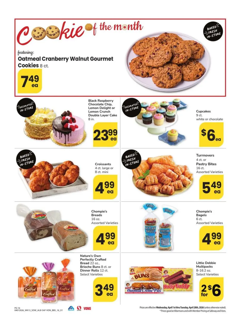 Offres Albertsons États-Unis Sud-ouest de 1 à 28 avril 2026 GRAND LIVRE DES ÉCONOMIES - Albertsons - États-Unis - 1 avril 2026 – 28 avril 2026 - Page 16