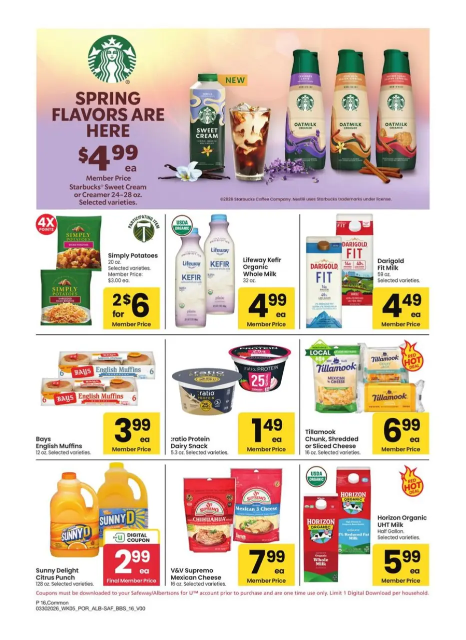 Offres Albertsons États-Unis Portland de 30 mars à 3 mai 2026 GRAND LIVRE DES ÉCONOMIES - Albertsons - États-Unis - 30 mars 2026 – 3 mai 2026 - Page 16