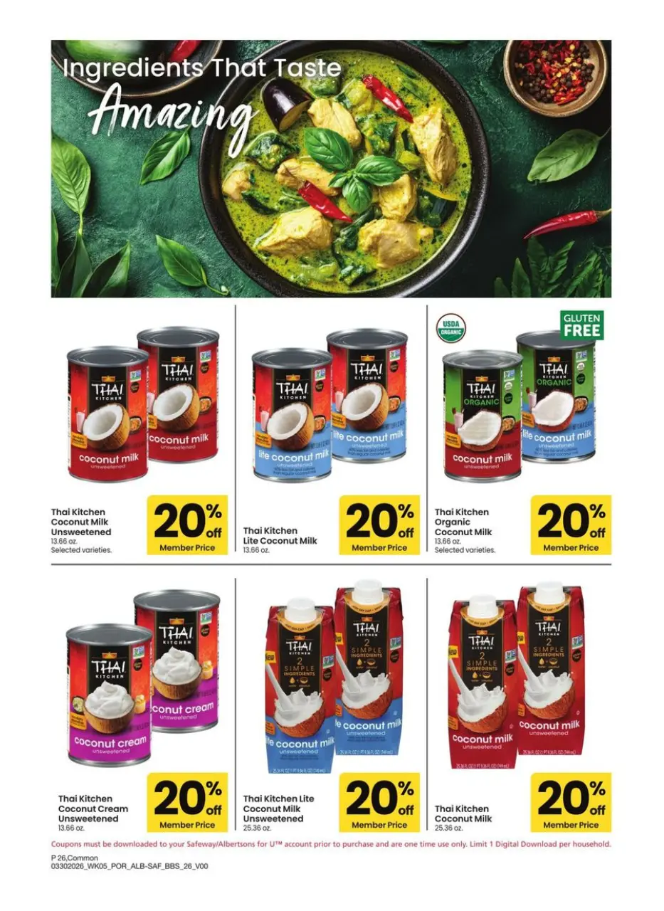 Offres Albertsons États-Unis Portland de 30 mars à 3 mai 2026 GRAND LIVRE DES ÉCONOMIES - Albertsons - États-Unis - 30 mars 2026 – 3 mai 2026 - Page 26