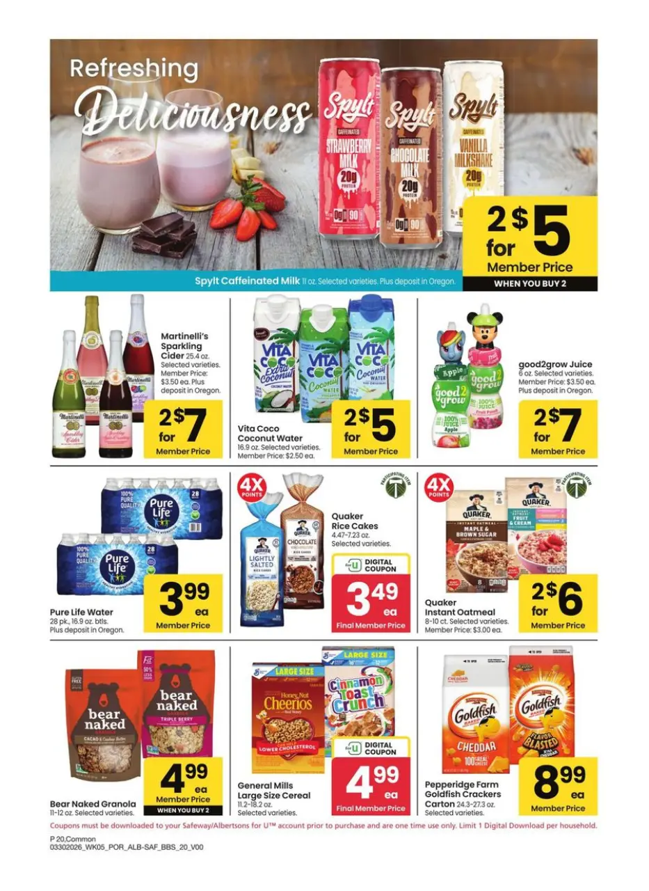 Offres Albertsons États-Unis Portland de 30 mars à 3 mai 2026 GRAND LIVRE DES ÉCONOMIES - Albertsons - États-Unis - 30 mars 2026 – 3 mai 2026 - Page 20