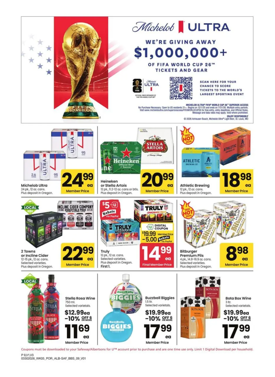 Offres Albertsons États-Unis Portland de 30 mars à 3 mai 2026 GRAND LIVRE DES ÉCONOMIES - Albertsons - États-Unis - 30 mars 2026 – 3 mai 2026 - Page 9