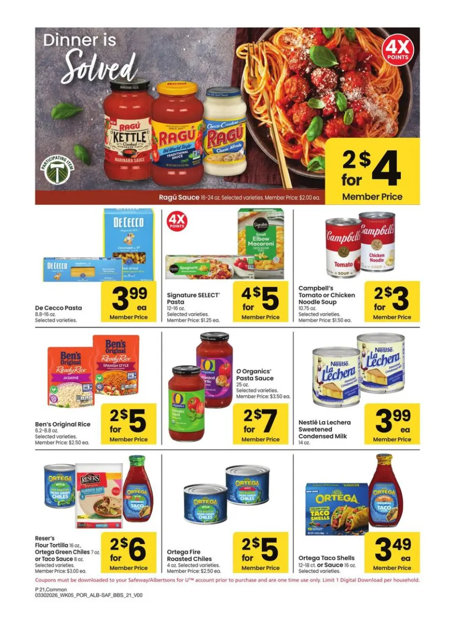 Offres Albertsons États-Unis Portland de 30 mars à 3 mai 2026 GRAND LIVRE DES ÉCONOMIES - Albertsons - États-Unis - 30 mars 2026 – 3 mai 2026 - Page 21