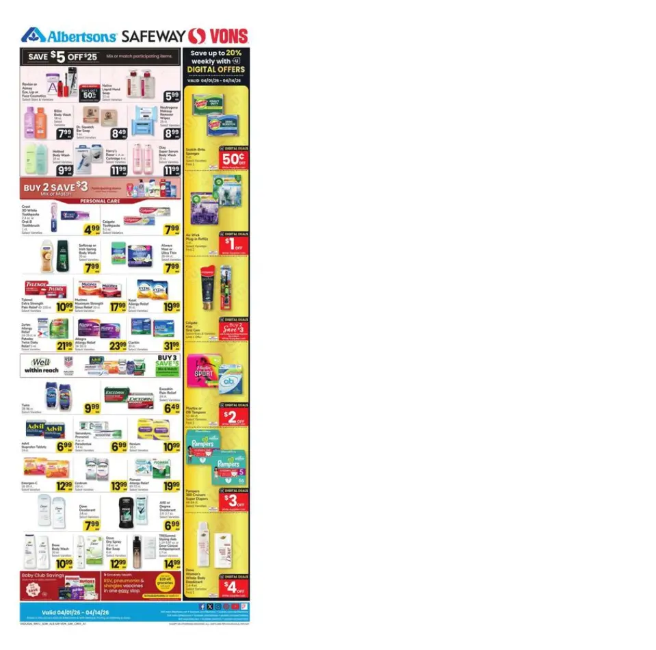 Offres Supermarché Vons États-Unis Sud-ouest de 1 à 7 avril 2026 Offres hebdomadaires - Supermarché Vons - États-Unis - 1 avril 2026 – 7 avril 2026 - Page 9