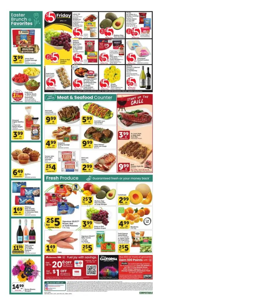 Offres Supermarché Vons États-Unis Californie du Sud de 1 à 7 avril 2026 Offres hebdomadaires - Supermarché Vons - États-Unis - 1 avril 2026 – 7 avril 2026 - Page 5