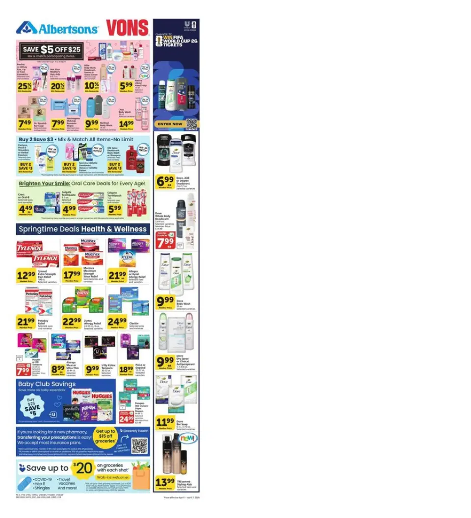 Offres Supermarché Vons États-Unis Californie du Sud de 1 à 7 avril 2026 Offres hebdomadaires - Supermarché Vons - États-Unis - 1 avril 2026 – 7 avril 2026 - Page 6