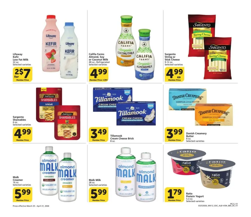 Offres Supermarché Vons États-Unis Californie du Sud de 25 mars à 21 avril 2026 GRAND LIVRE DES ÉCONOMIES - Supermarché Vons - États-Unis - 25 mars 2026 – 21 avril 2026 - Page 5