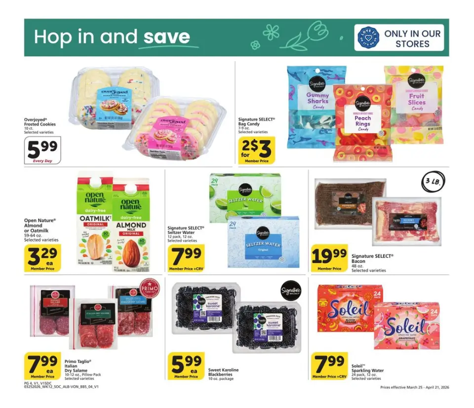 Offres Supermarché Vons États-Unis Californie du Sud de 25 mars à 21 avril 2026 GRAND LIVRE DES ÉCONOMIES - Supermarché Vons - États-Unis - 25 mars 2026 – 21 avril 2026 - Page 4