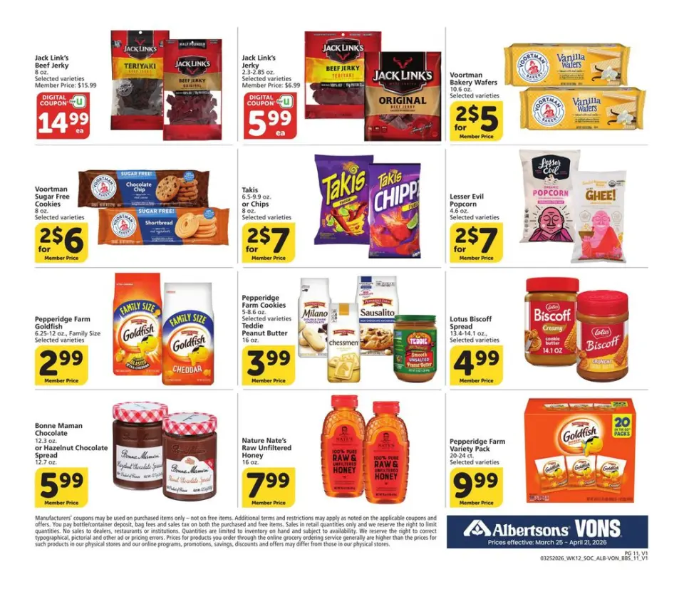 Offres Supermarché Vons États-Unis Californie du Sud de 25 mars à 21 avril 2026 GRAND LIVRE DES ÉCONOMIES - Supermarché Vons - États-Unis - 25 mars 2026 – 21 avril 2026 - Page 11