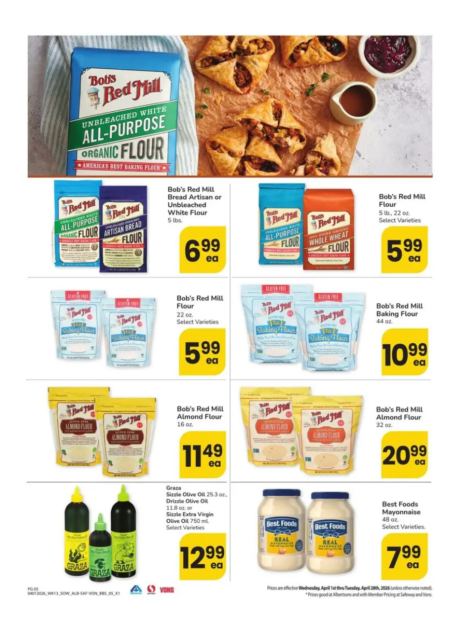Offres Supermarché Vons États-Unis Sud-ouest de 1 à 28 avril 2026 GRAND LIVRE DES ÉCONOMIES - Supermarché Vons - États-Unis - 1 avril 2026 – 28 avril 2026 - Page 5