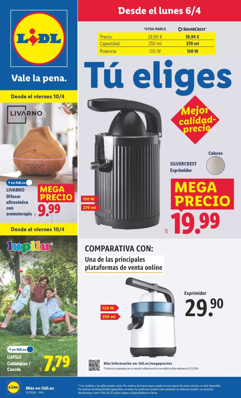 Offres Lidl Espagne de 6 à 12 avril 2026 Offres du bazar - Lidl - Espagne - 6 avril 2026 – 12 avril 2026 - Page 1