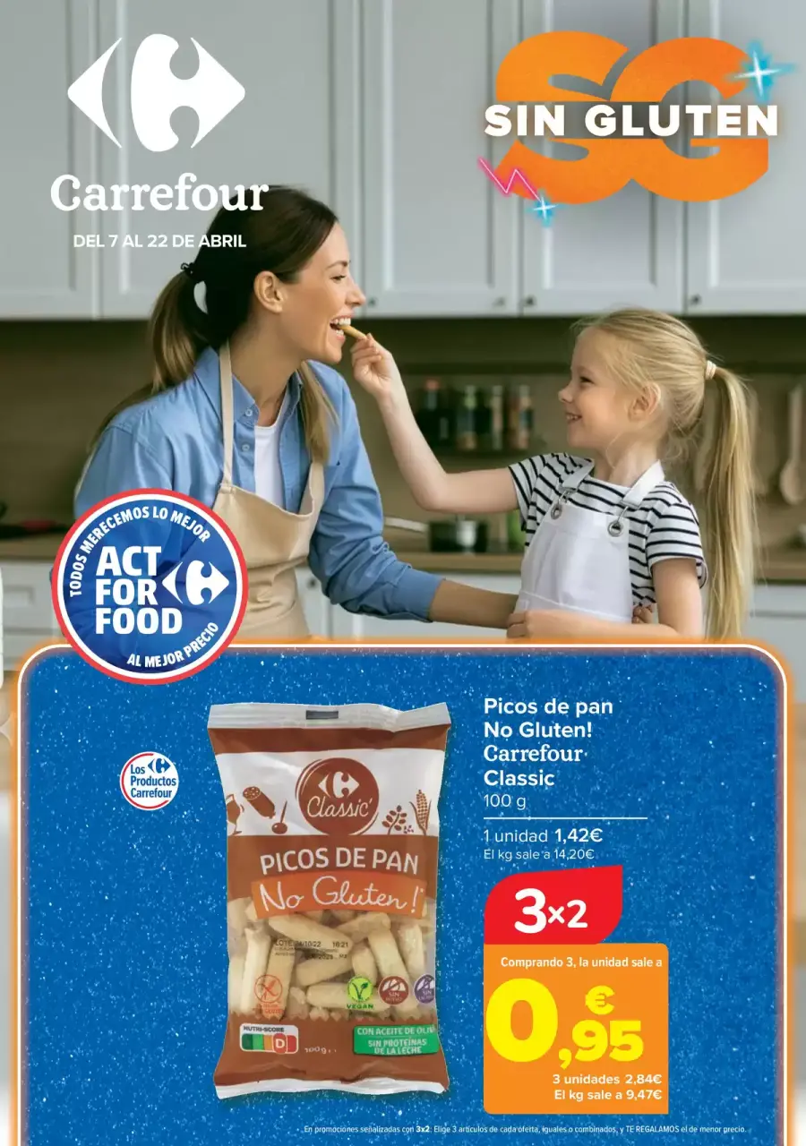 Offres Carrefour Espagne de 7 à 22 avril 2026 OFFRES SANS GLUTEN - Carrefour - Espagne - 7 avril 2026 – 22 avril 2026 - Page 1