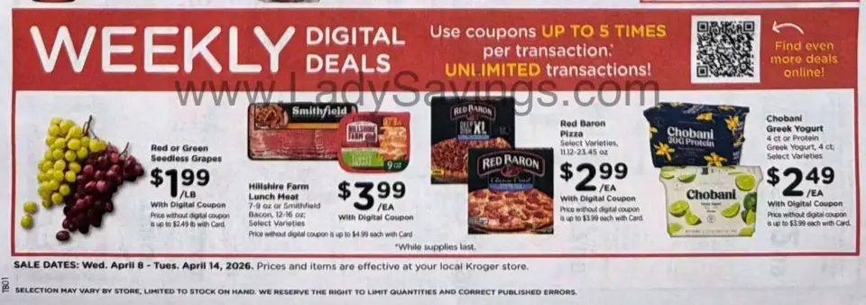Offres Kroger États-Unis de 8 à 14 avril 2026 Offres hebdomadaires - Kroger - États-Unis - 8 avril 2026 – 14 avril 2026 - Page 2