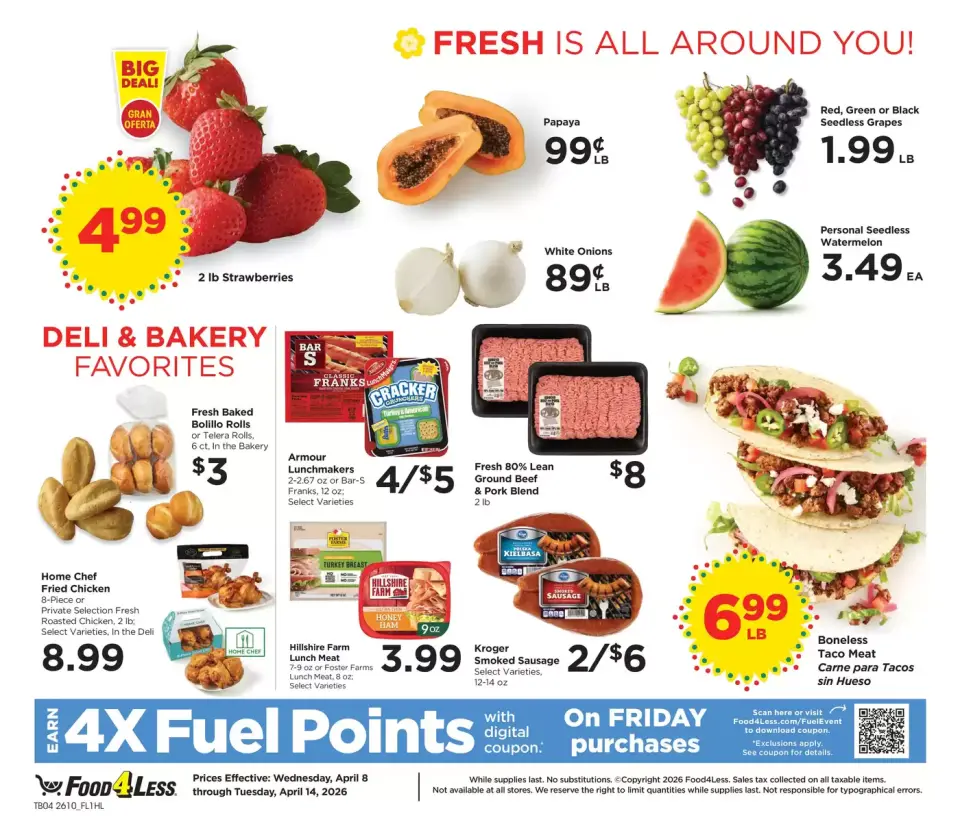 Offres Food 4 Less États-Unis de 8 à 14 avril 2026 Nos meilleures offres pour vous - Food 4 Less - États-Unis - 8 avril 2026 – 14 avril 2026 - Page 5
