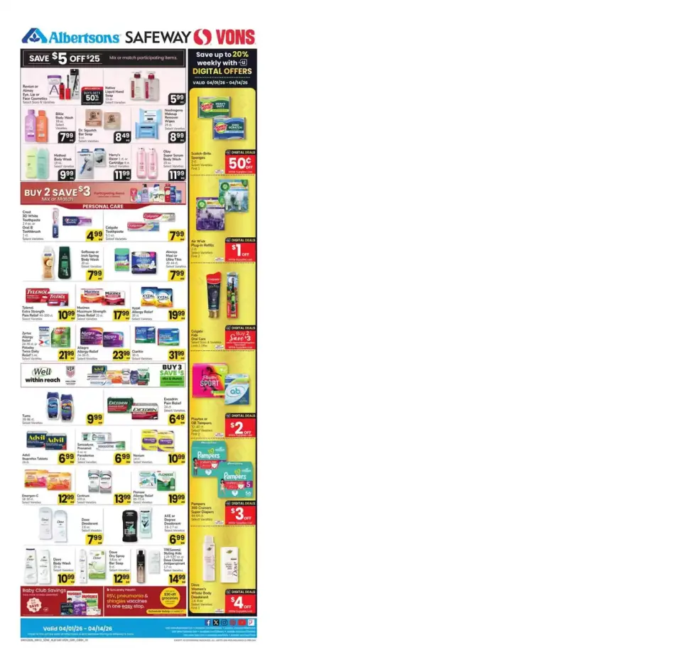 Offres Supermarché Vons États-Unis Sud-ouest de 8 à 14 avril 2026 Offres hebdomadaires - Supermarché Vons - États-Unis - 8 avril 2026 – 14 avril 2026 - Page 8