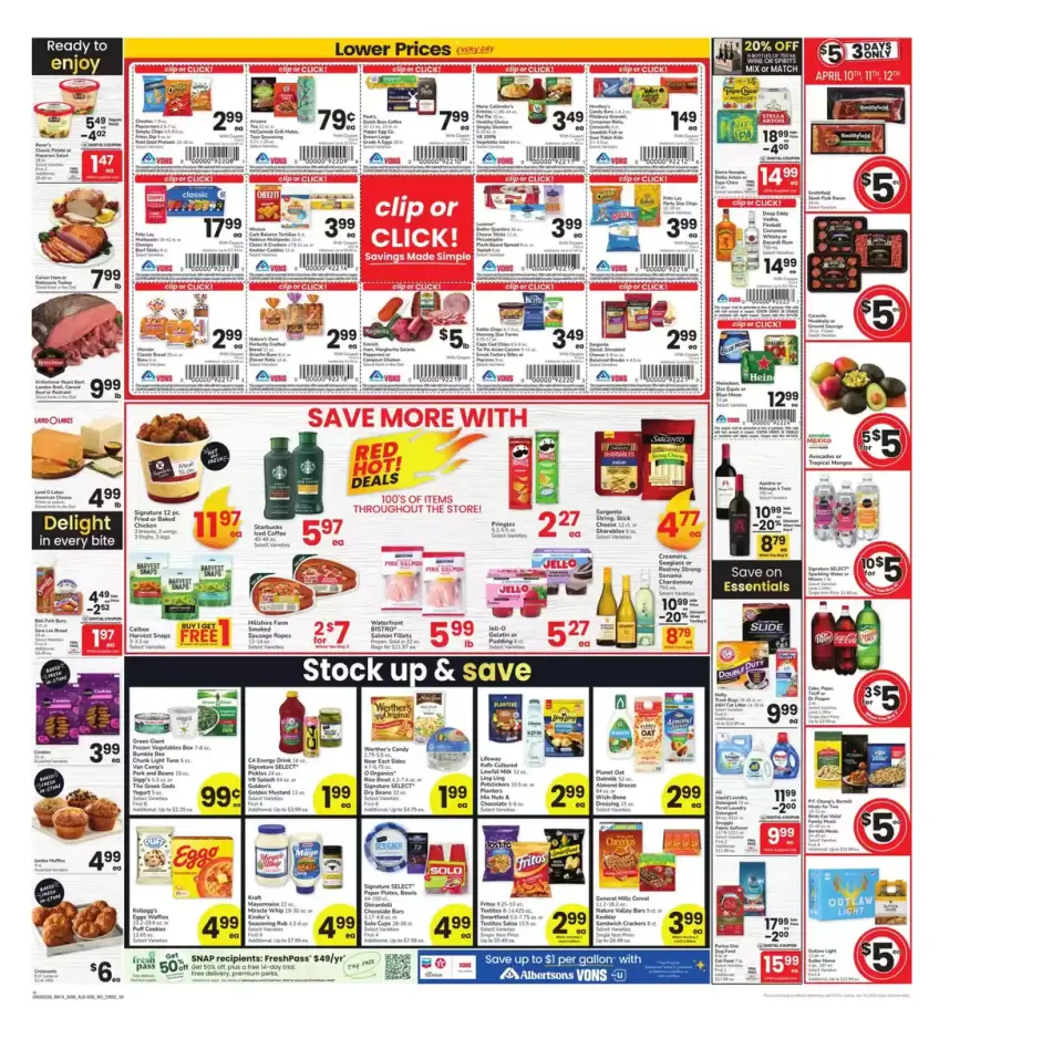 Offres Supermarché Vons États-Unis Sud-ouest de 8 à 14 avril 2026 Offres hebdomadaires - Supermarché Vons - États-Unis - 8 avril 2026 – 14 avril 2026 - Page 1