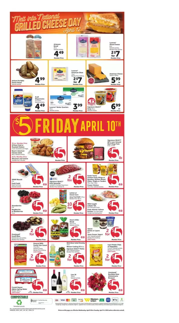 Offres Supermarché Vons États-Unis Californie du Nord de 8 à 14 avril 2026 Offres hebdomadaires - Supermarché Vons - États-Unis - 8 avril 2026 – 14 avril 2026 - Page 4