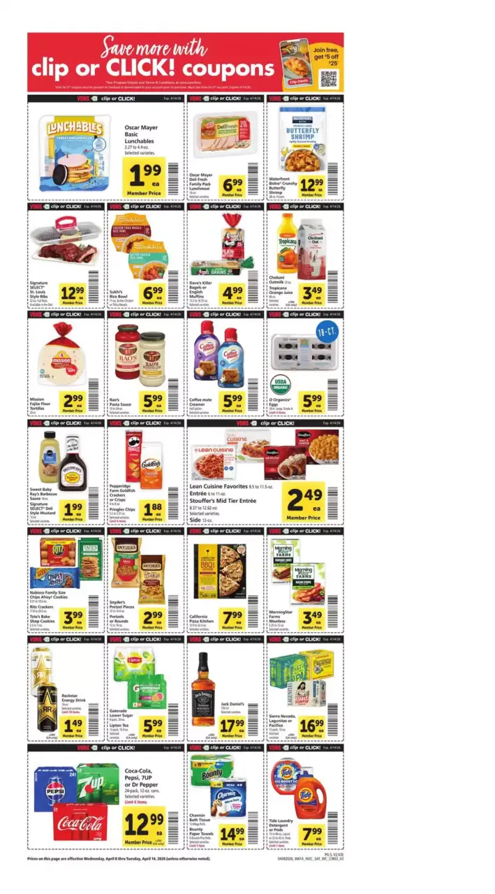 Offres Supermarché Vons États-Unis Californie du Nord de 8 à 14 avril 2026 Offres hebdomadaires - Supermarché Vons - États-Unis - 8 avril 2026 – 14 avril 2026 - Page 3