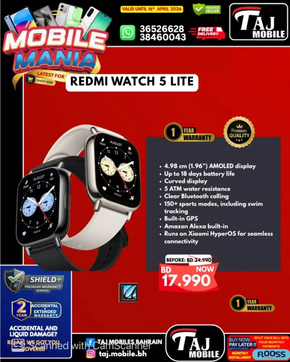Taj Mobiles Bahrain offers from 10 to 16 April 2026 Mobile Festival Offers - Page 59