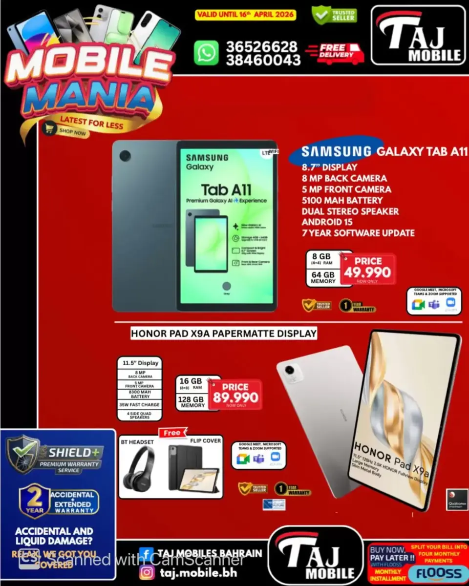Taj Mobiles Bahrain offers from 10 to 16 April 2026 Mobile Festival Offers - Page 14