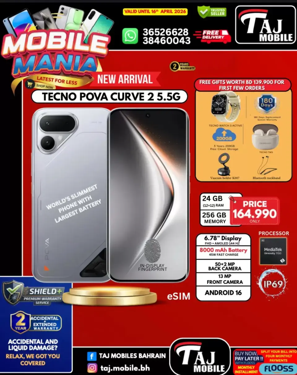 Taj Mobiles Bahrain offers from 10 to 16 April 2026 Mobile Festival Offers - Page 9