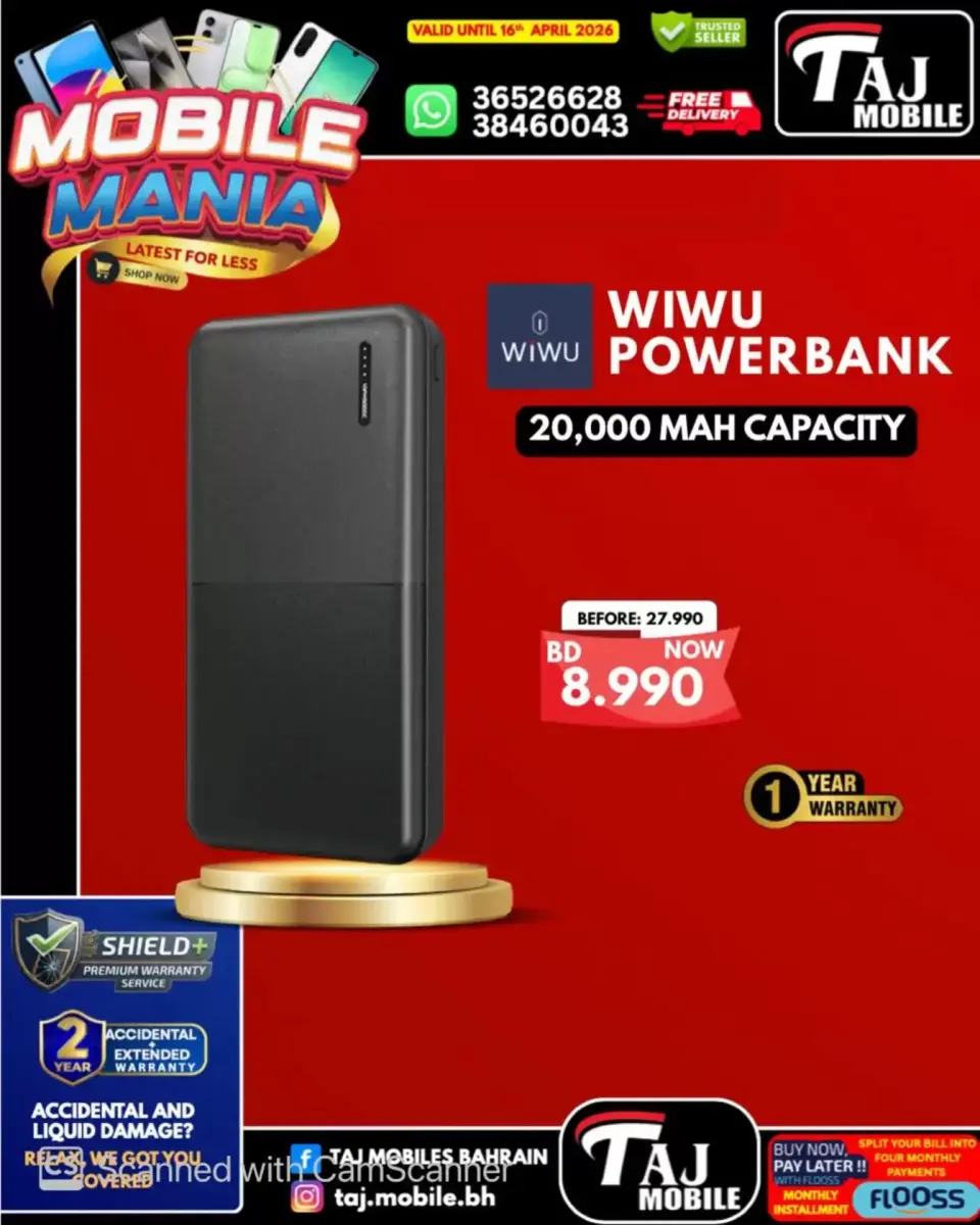 Taj Mobiles Bahrain offers from 10 to 16 April 2026 Mobile Festival Offers - Page 52