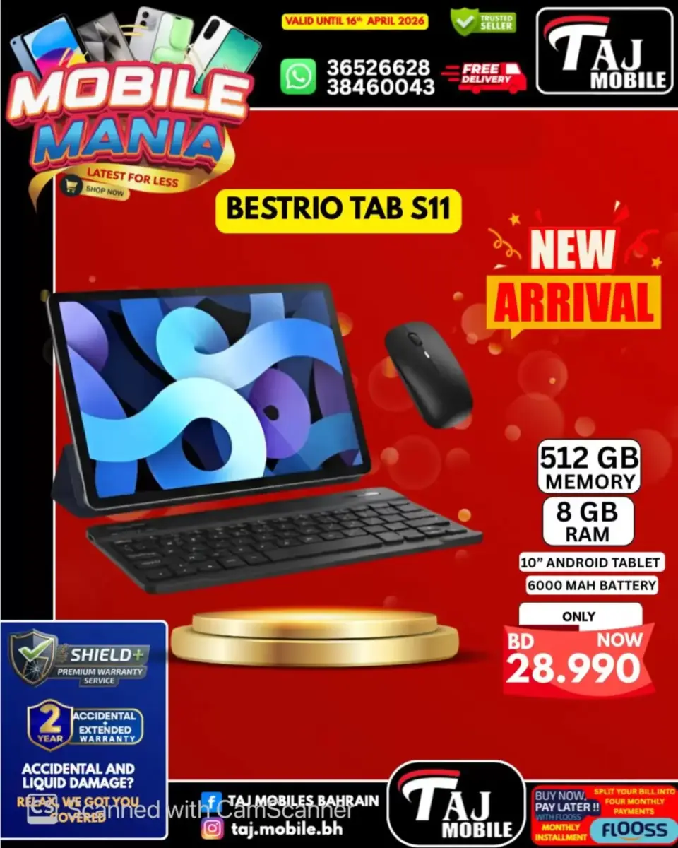 Taj Mobiles Bahrain offers from 10 to 16 April 2026 Mobile Festival Offers - Page 20