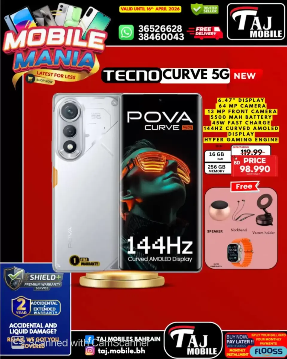 Taj Mobiles Bahrain offers from 10 to 16 April 2026 Mobile Festival Offers - Page 41
