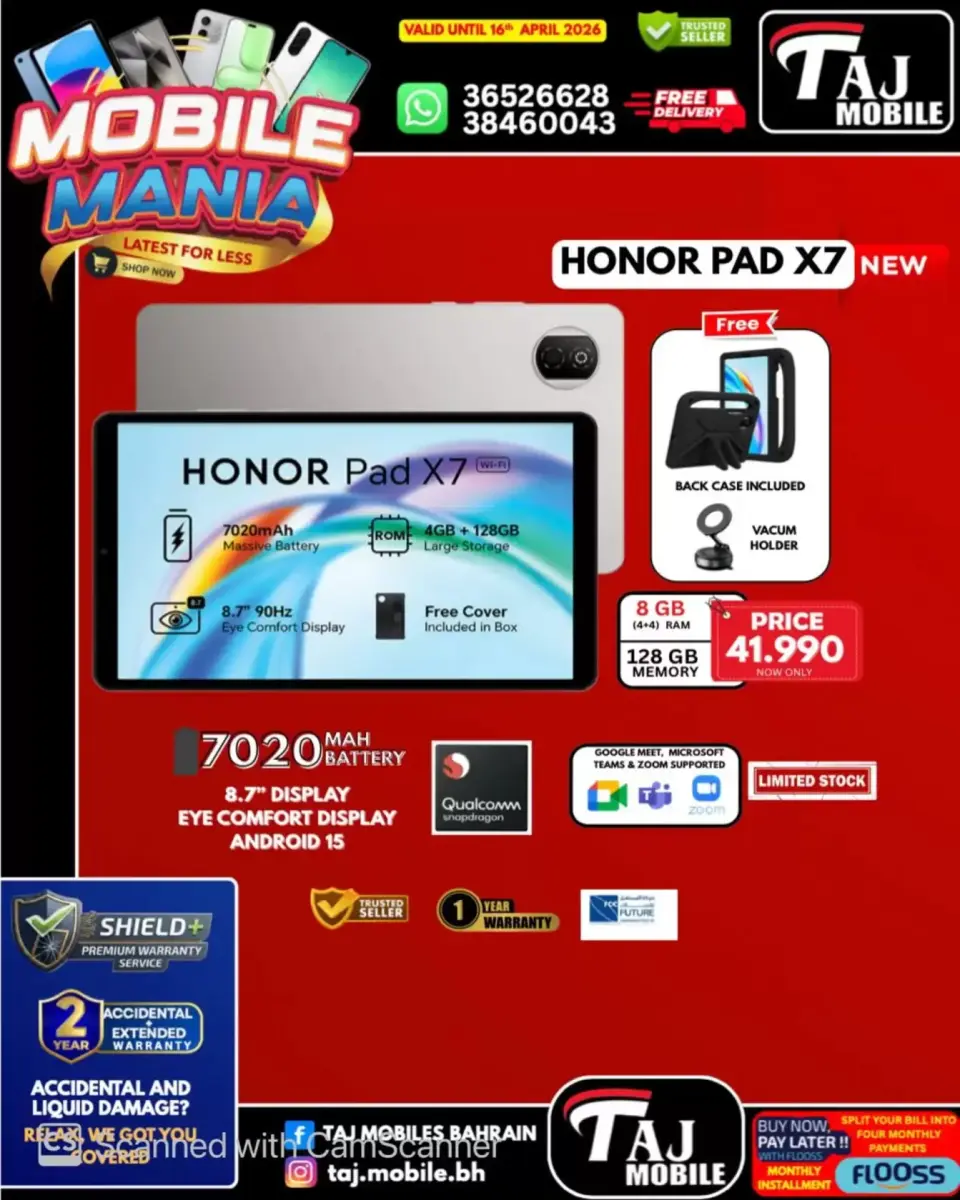 Taj Mobiles Bahrain offers from 10 to 16 April 2026 Mobile Festival Offers - Page 13