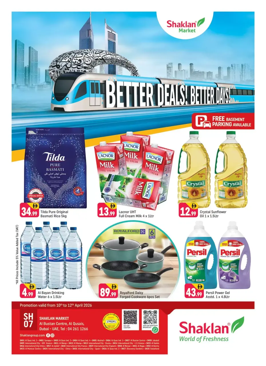 Ofertas de Shaklan Markt Emiratos Árabes Unidos Centro Al Bustan de 10 a 12 abril 2026 Mejores ofertas - Shaklan - Emiratos Árabes Unidos - 10 abril 2026 – 12 abril 2026 - Página 1