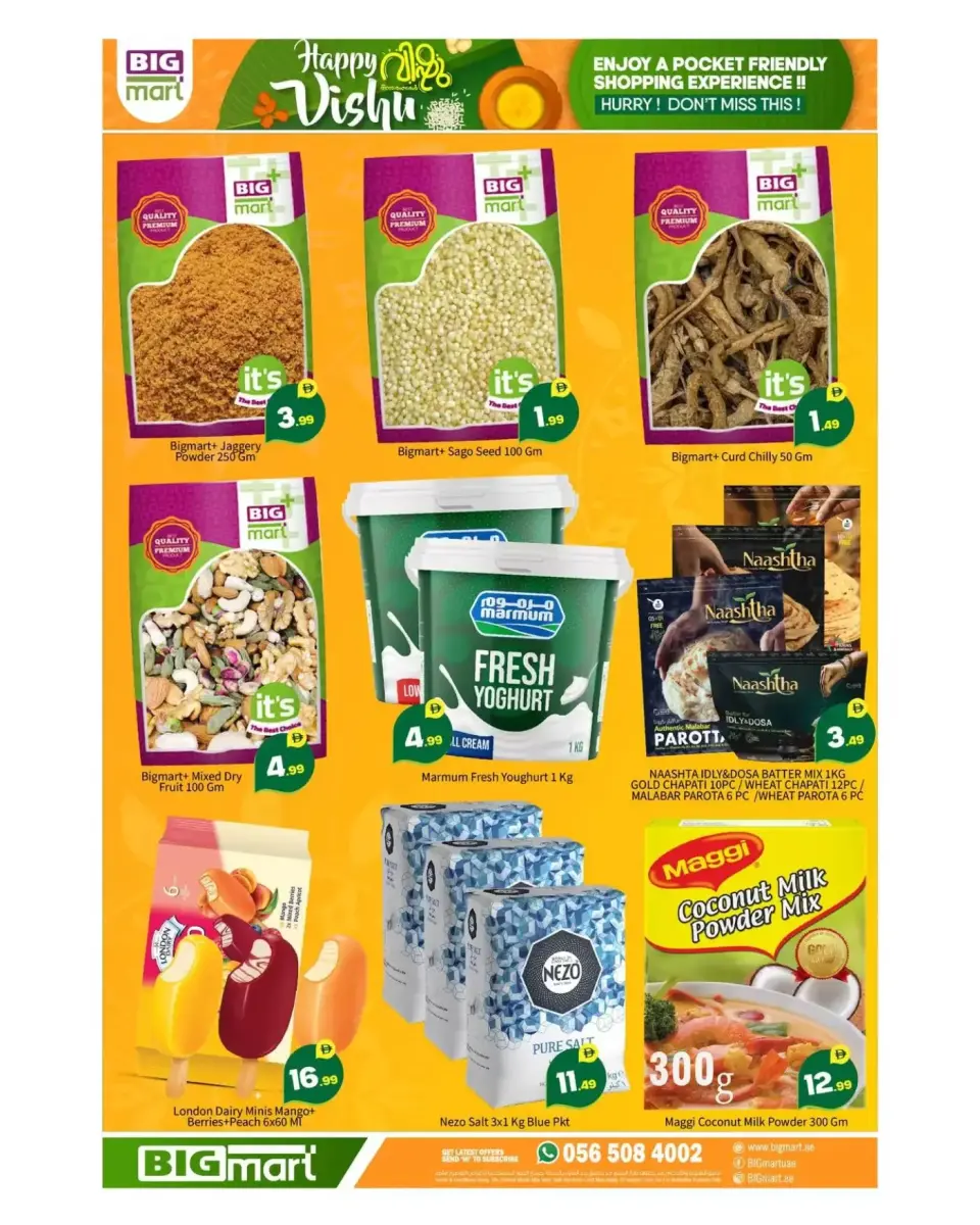 BIGmart UAE offers in Almsfh, Bada Zayed from 14 to 15 April 2026 Happy Vishu Offers - BIGmart - UAE - 14 April 2026 – 15 April 2026 - Page 4