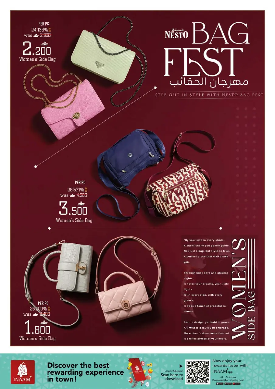 Ofertas de Nesto Oman de 15 a 27 abril 2026 Festival de bolsos - Página 3