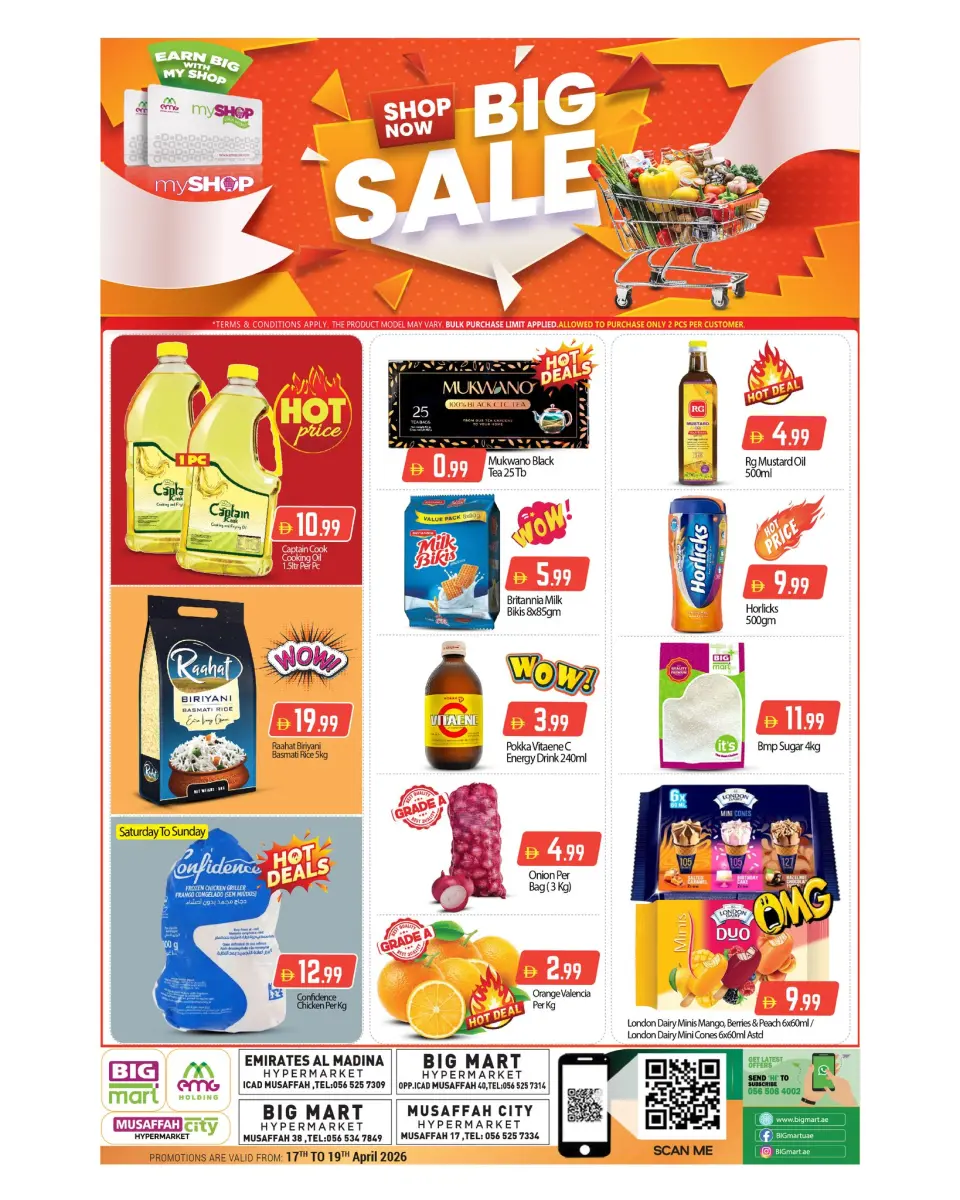 Ofertas de BIGmart Almsfh de 17 a 19 abril 2026 Ahorro a lo grande Ofertas - BIGmart - Emiratos Árabes Unidos - 17 abril 2026 – 19 abril 2026 - Página 1