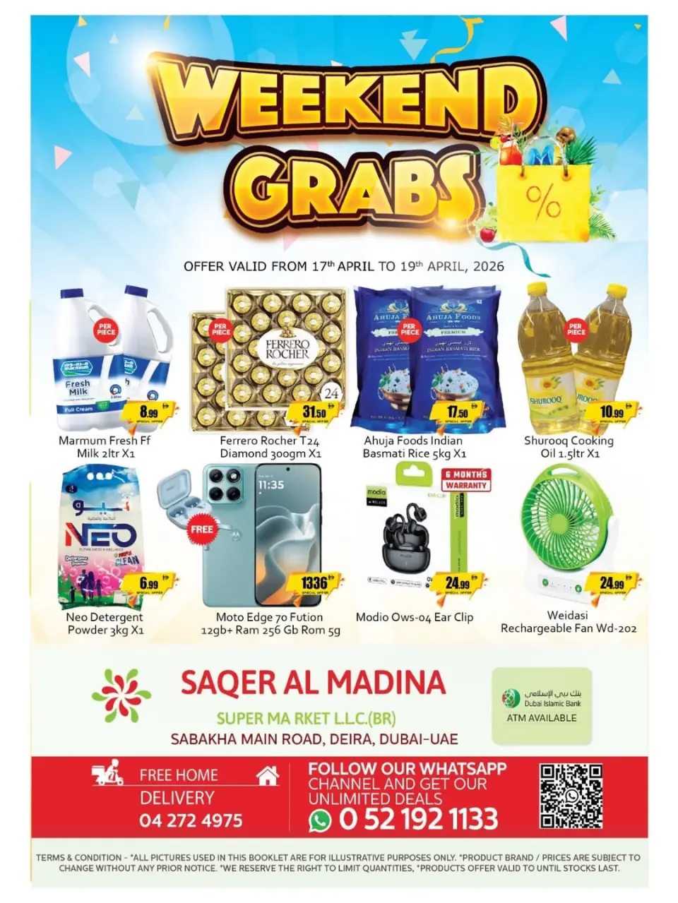 Ofertas de Saqer Al Madina supermercado Emiratos Árabes Unidos de 17 a 19 abril 2026 Ofertas de fin de semana - Saqer Al Madina - Emiratos Árabes Unidos - 17 abril 2026 – 19 abril 2026 - Página 1