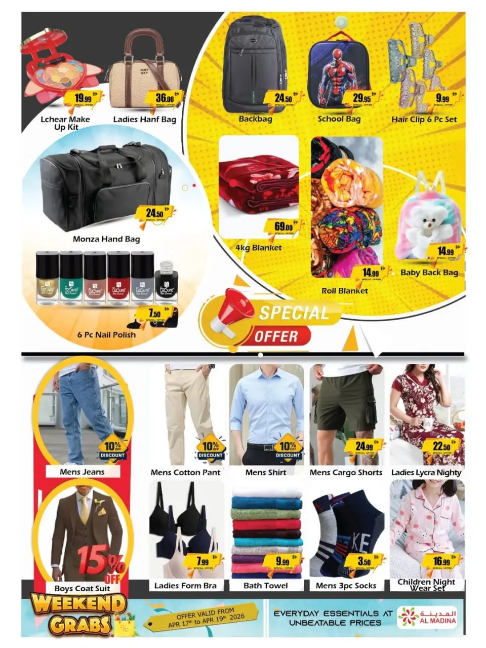 Ofertas de Saqer Al Madina supermercado Emiratos Árabes Unidos de 17 a 19 abril 2026 Ofertas de fin de semana - Página 12