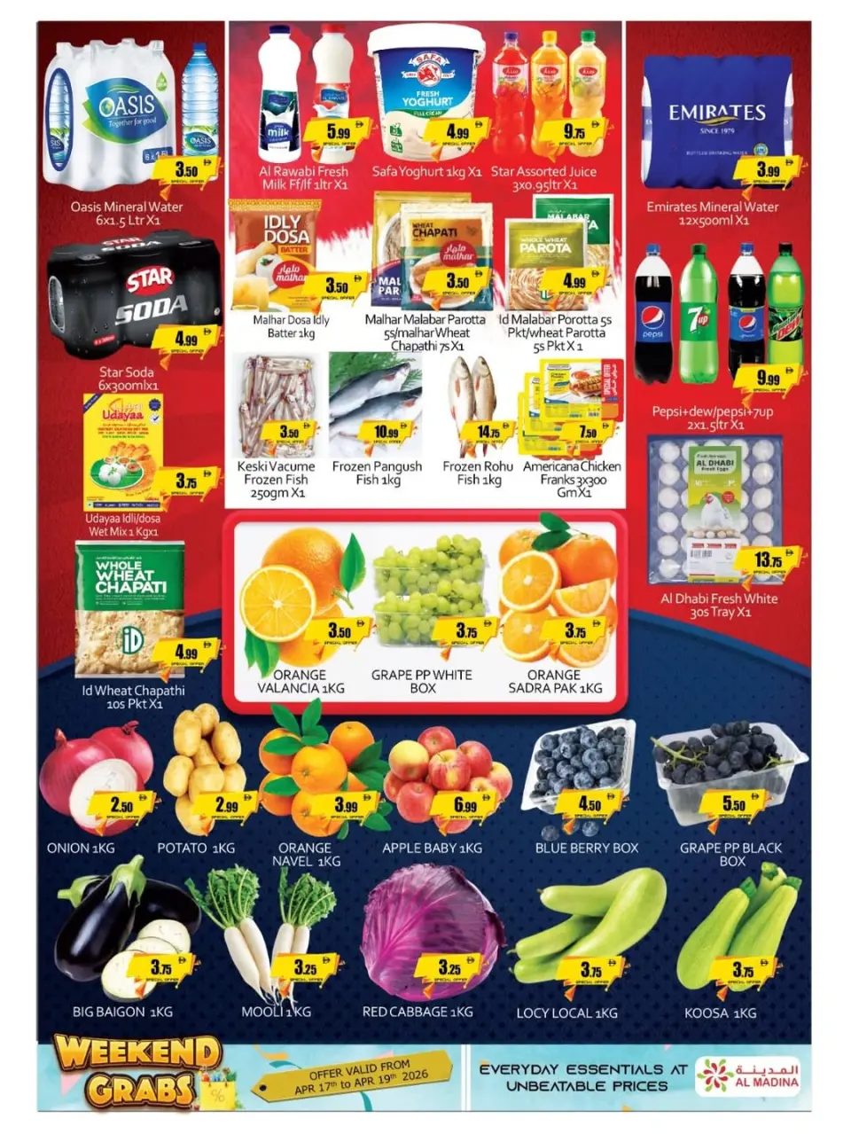 Ofertas de Saqer Al Madina supermercado Emiratos Árabes Unidos de 17 a 19 abril 2026 Ofertas de fin de semana - Página 2