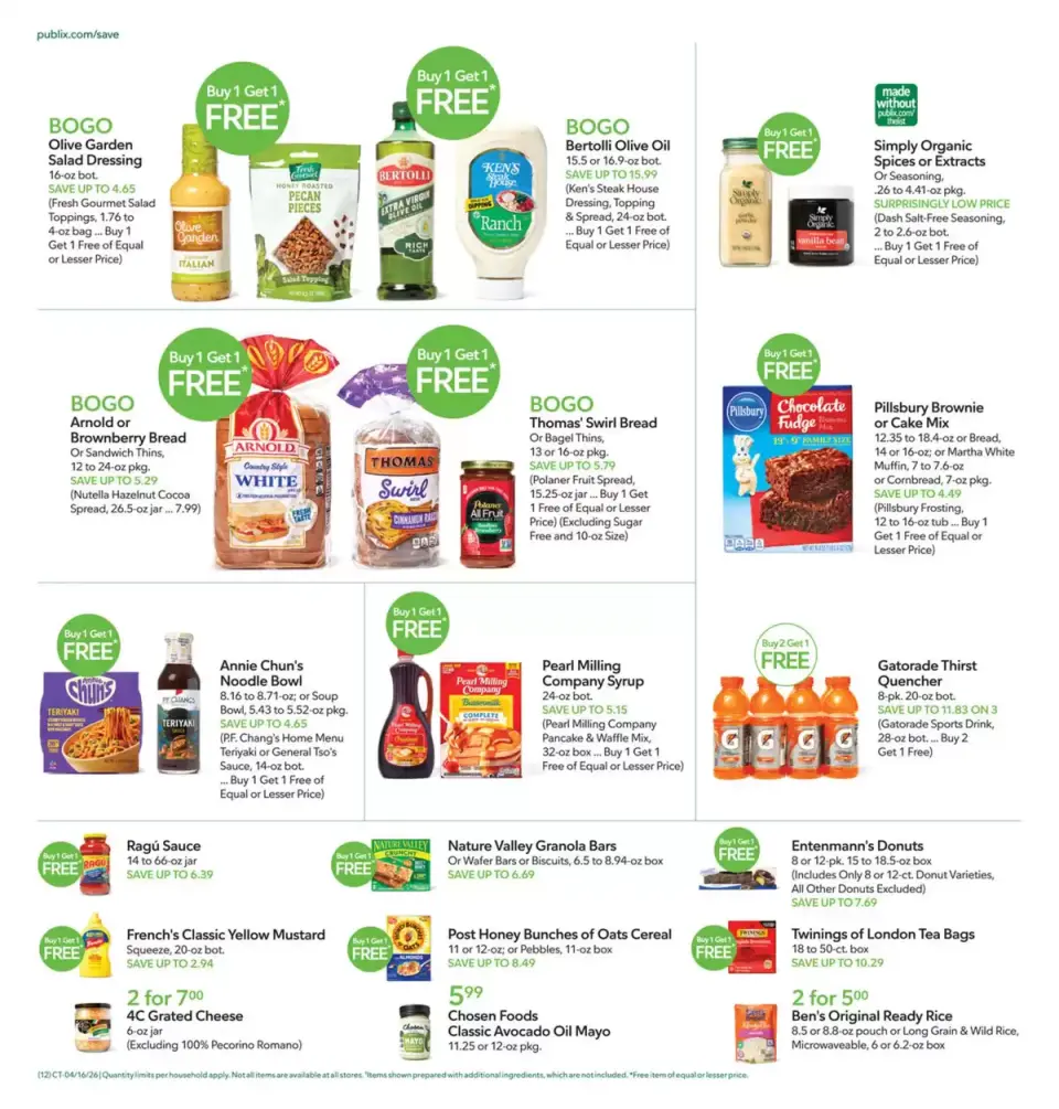 Offres Publix États-Unis de 15 à 21 avril 2026 Offres hebdomadaires - Publix - États-Unis - 15 avril 2026 – 21 avril 2026 - Page 12