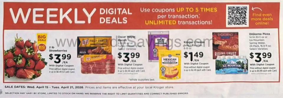 Offres Kroger États-Unis de 15 à 21 avril 2026 Offres hebdomadaires - Kroger - États-Unis - 15 avril 2026 – 21 avril 2026 - Page 2
