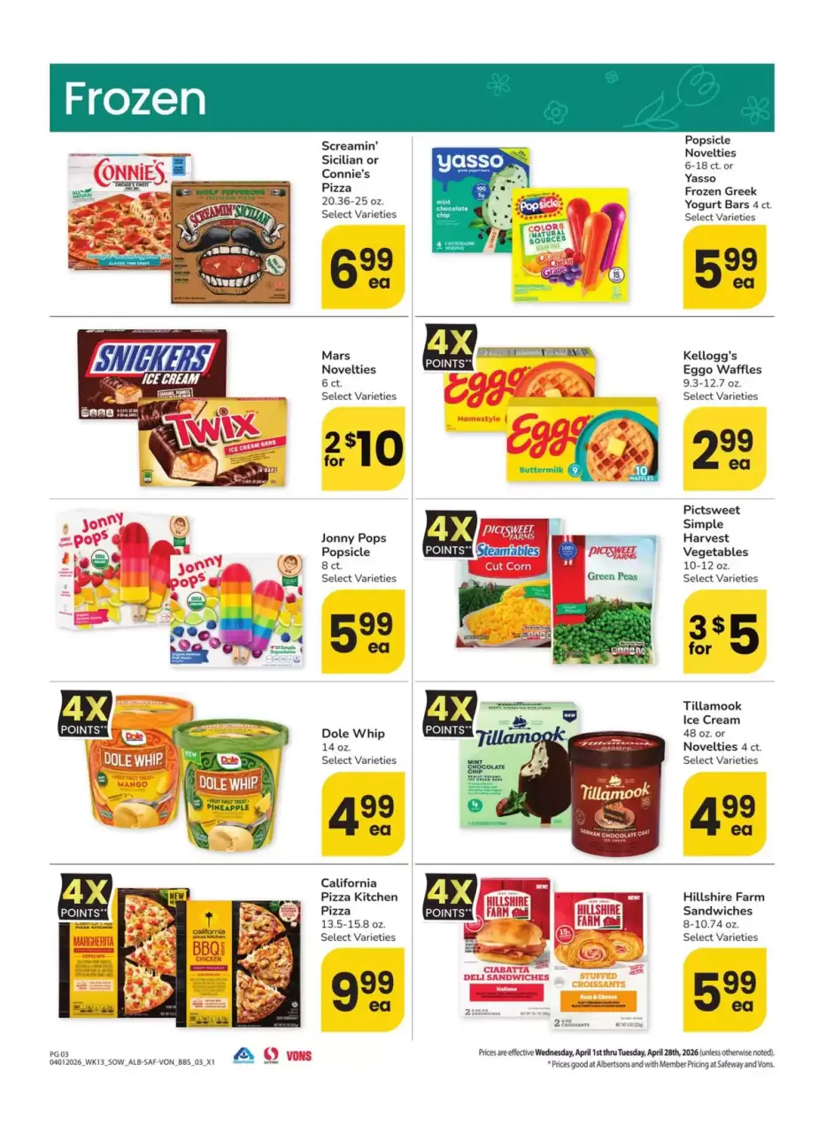 Offres Supermarché Vons Sud-ouest de 1 à 28 avril 2026 LE GRAND LIVRE DE L'EPARGNE - Supermarché Vons - États-Unis - 1 avril 2026 – 28 avril 2026 - Page 3