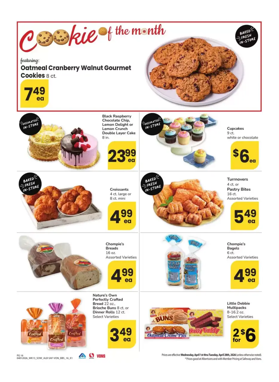 Offres Supermarché Vons Sud-ouest de 1 à 28 avril 2026 LE GRAND LIVRE DE L'EPARGNE - Supermarché Vons - États-Unis - 1 avril 2026 – 28 avril 2026 - Page 16
