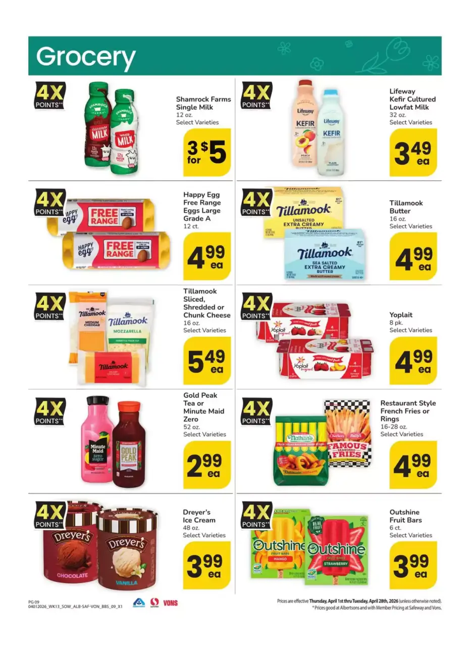 Offres Supermarché Vons Sud-ouest de 1 à 28 avril 2026 LE GRAND LIVRE DE L'EPARGNE - Supermarché Vons - États-Unis - 1 avril 2026 – 28 avril 2026 - Page 9