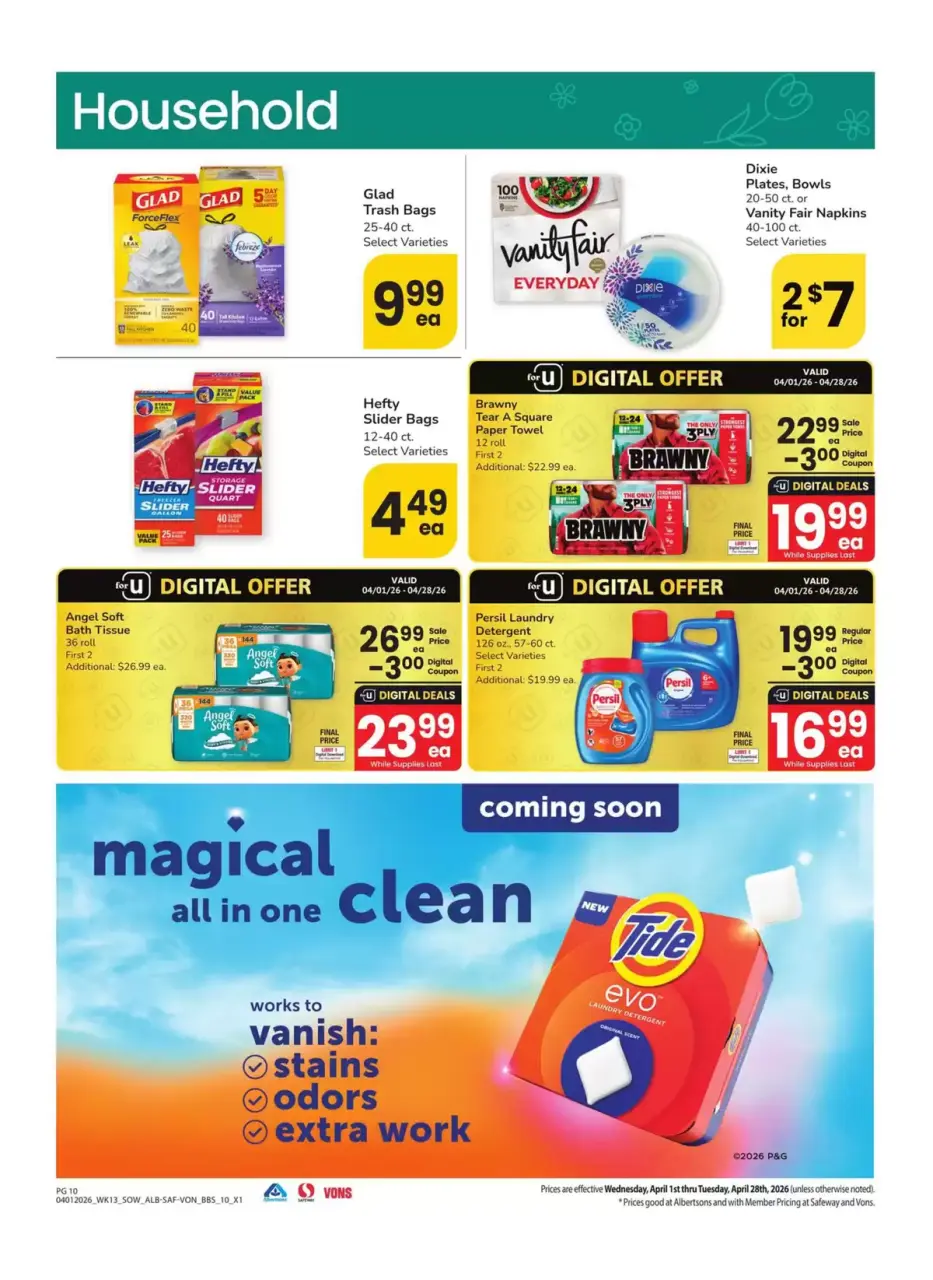 Offres Supermarché Vons Sud-ouest de 1 à 28 avril 2026 LE GRAND LIVRE DE L'EPARGNE - Supermarché Vons - États-Unis - 1 avril 2026 – 28 avril 2026 - Page 10