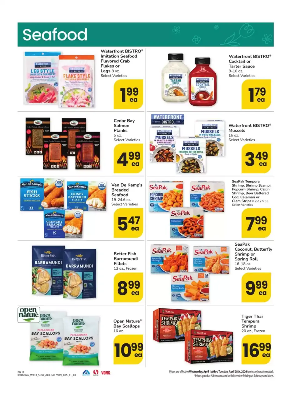 Offres Supermarché Vons Sud-ouest de 1 à 28 avril 2026 LE GRAND LIVRE DE L'EPARGNE - Supermarché Vons - États-Unis - 1 avril 2026 – 28 avril 2026 - Page 11