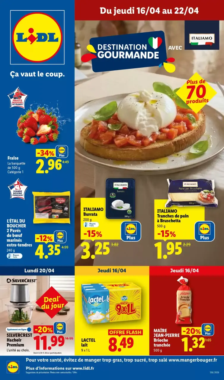 Offres Lidl France de 16 à 22 avril 2026 Les promos de la semaine - Lidl - France - 16 avril 2026 – 22 avril 2026 - Page 1