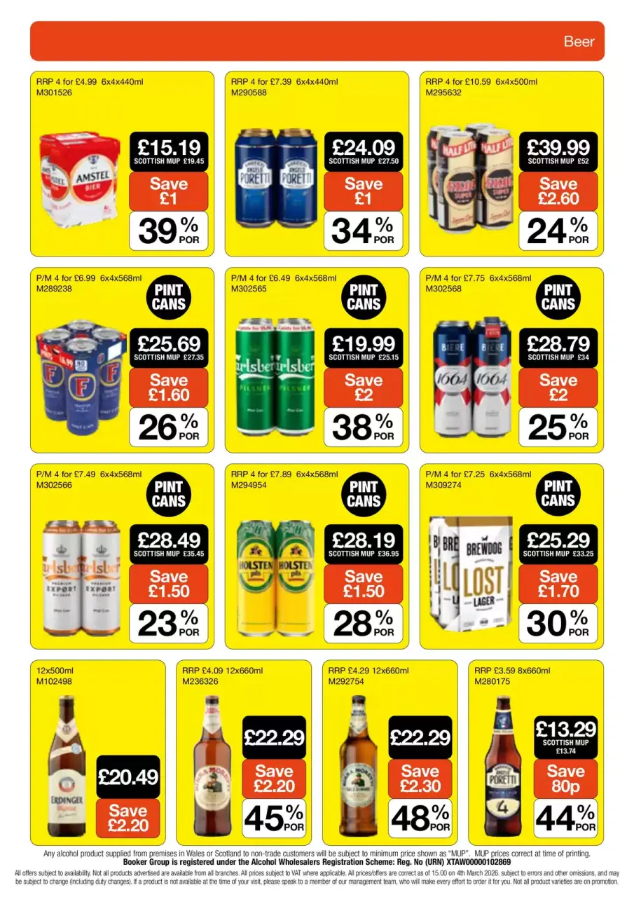 Ofertas de Reserva al por mayor Reino Unido de 2 a 21 abril 2026 OFERTAS ESPECIALES DE 4 SEMANAS - Página 17