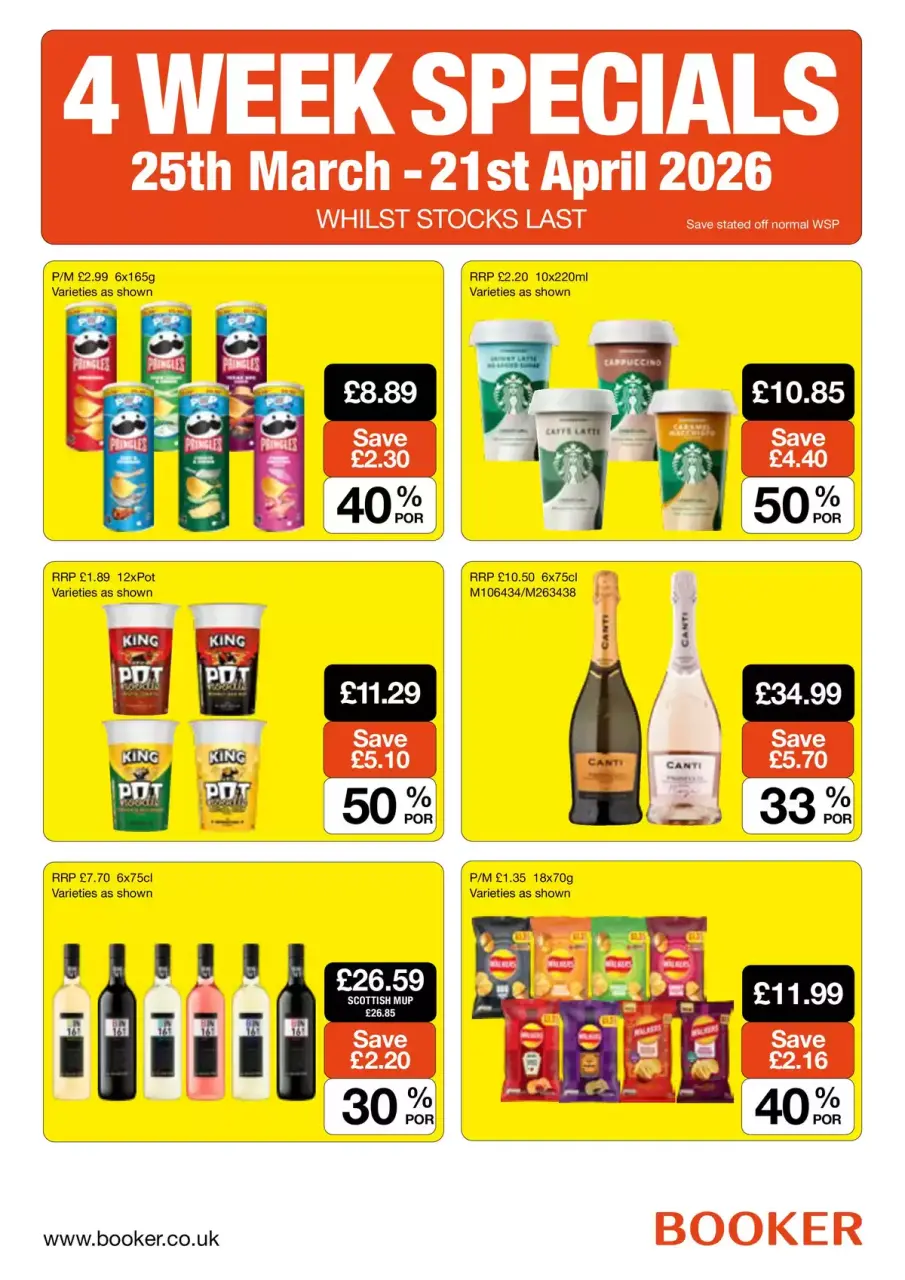 عروض جملة بوكر المملكة المتحدة من ٢ حتى ٢١ أبريل ٢٠٢٦ عروض خاصة لمدة 4 أسابيع - جملة بوكر - المملكة المتحدة - 2 ابريل 2026 – 21 ابريل 2026 - صفحة 1