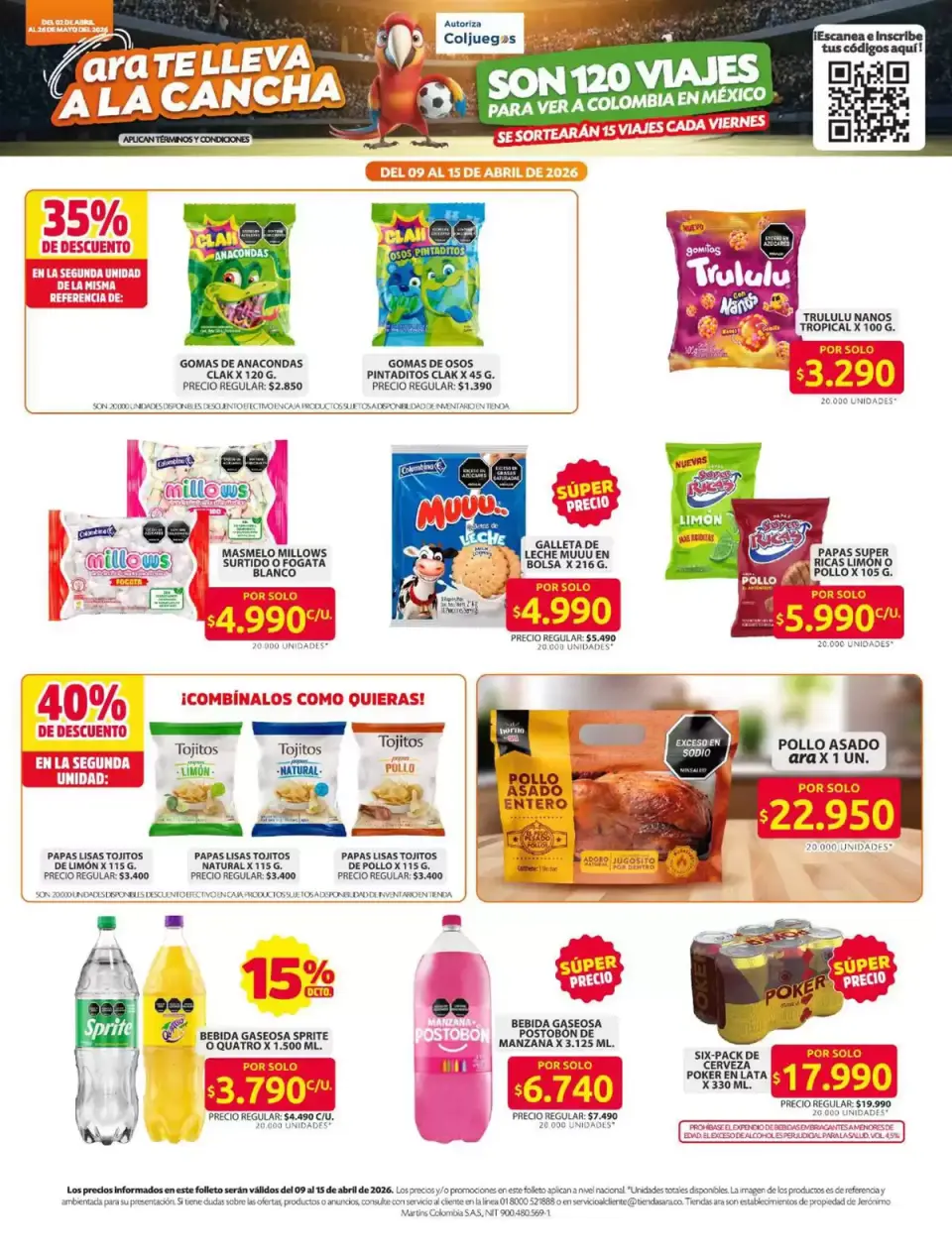 Ofertas de Tiendas ara Colombia de 2 abril a 26 mayo 2026 Ofertas principales para todos los clientes - Página 20