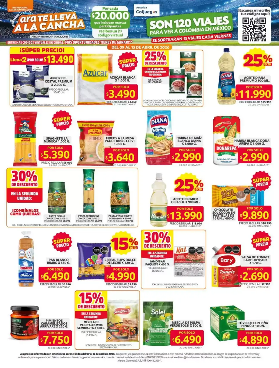 Ofertas de Tiendas ara Colombia de 2 abril a 26 mayo 2026 Ofertas principales para todos los clientes - Página 14