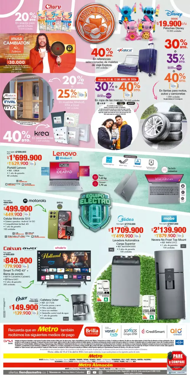 Ofertas de Tiendas Metro Colombia de 6 abril a 19 julio 2026 Ofertas - Página 8